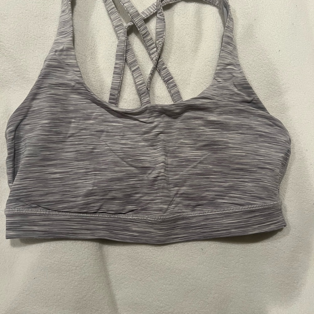 Lululemon Athletica Heathered Gray Sports Bra